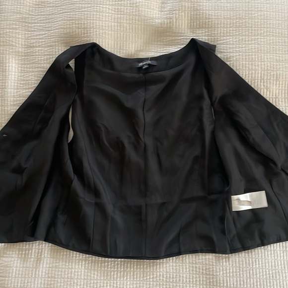 NWT Madewell sz 0 lined black vest single breasted - Picture 3 of 4